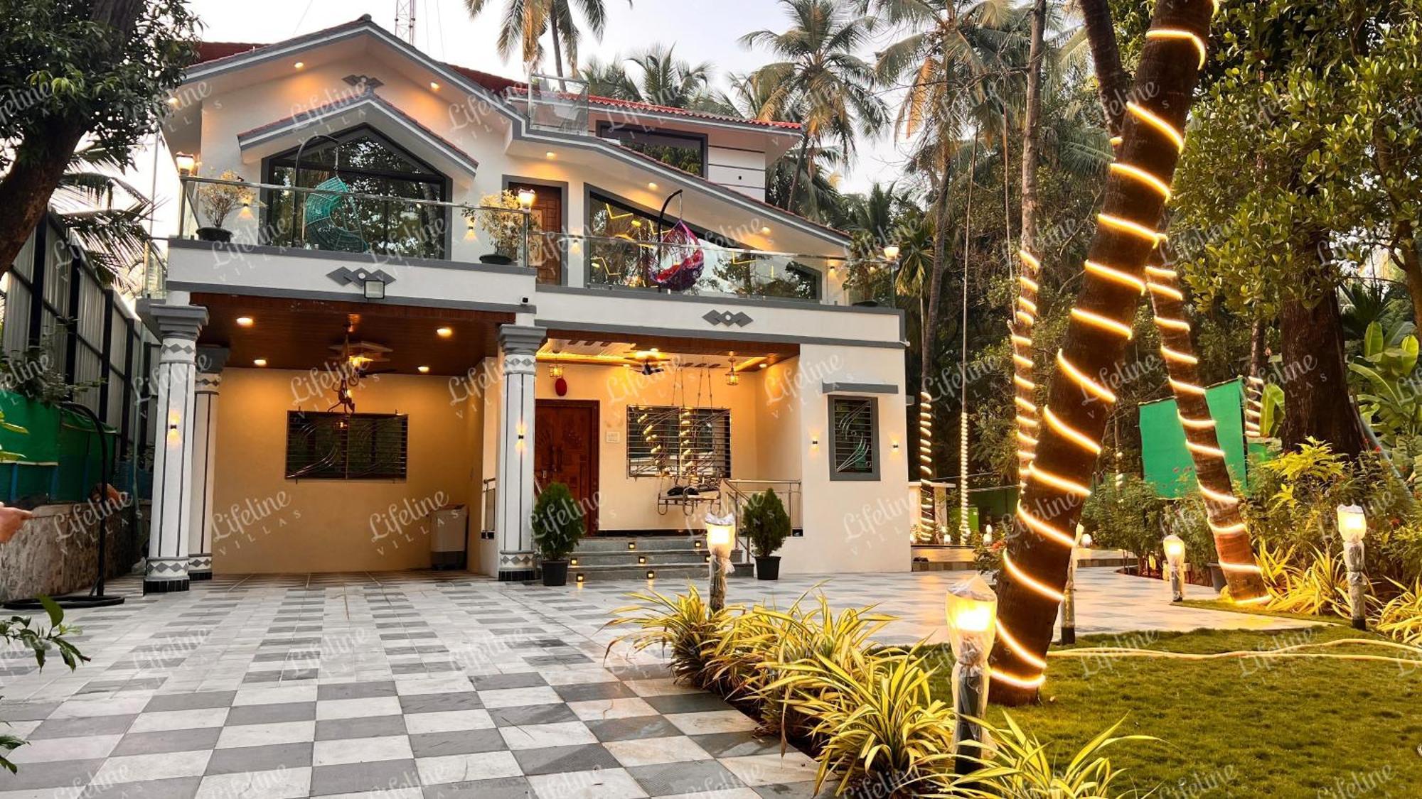 Seas The Day Luxurious 5Bhk Villa 2Min From Awas Beach With Huge Private Pool Alibág Kültér fotó